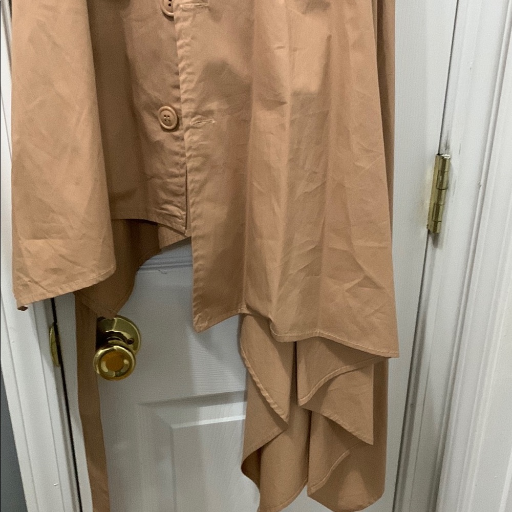 Elegant Tan Off-Shoulder Dress by Hot and Delicious - Picture 6 of 10